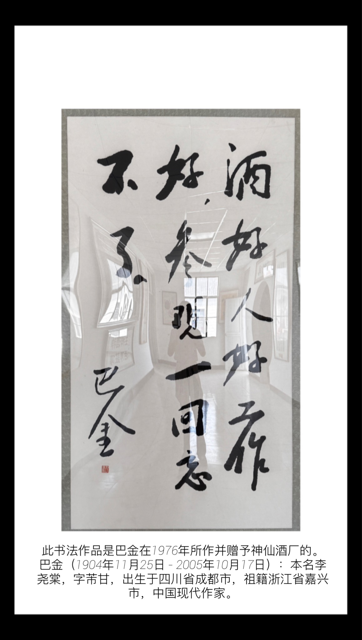 巴金-书法-行书-1976